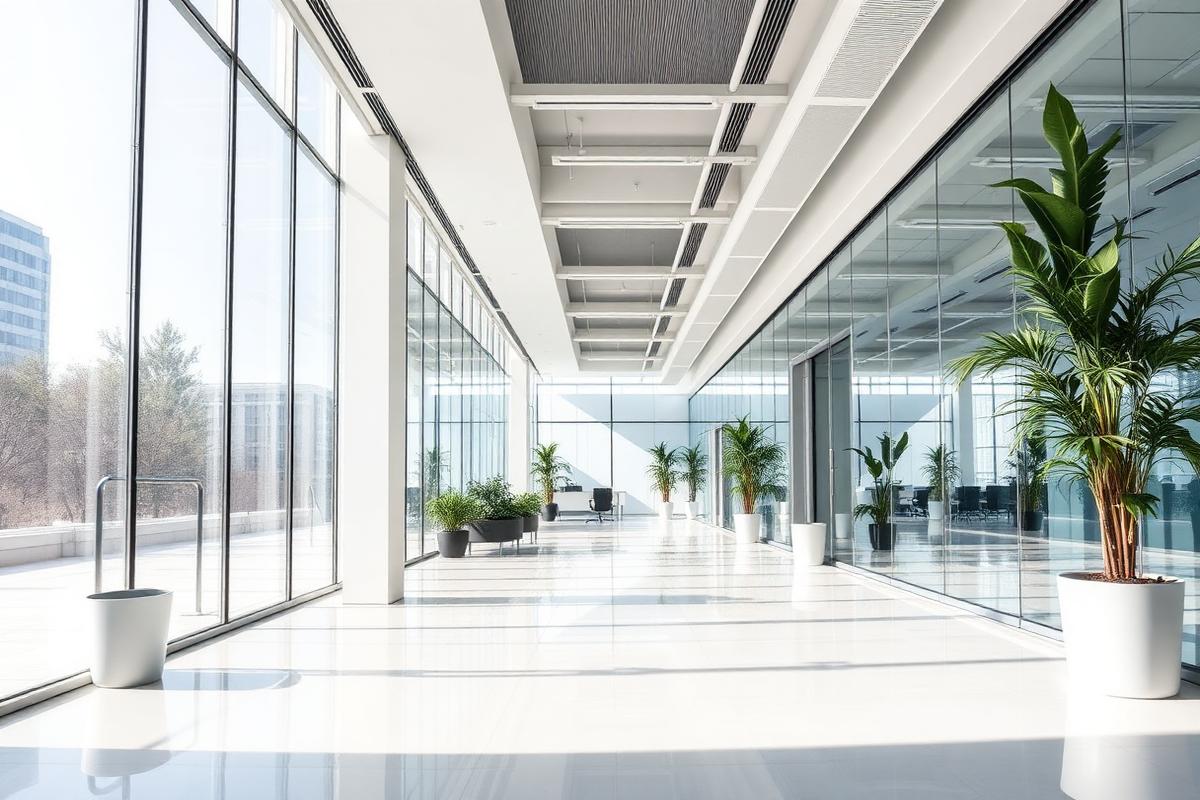 Bureaux commerciaux entretenus par GreenClean